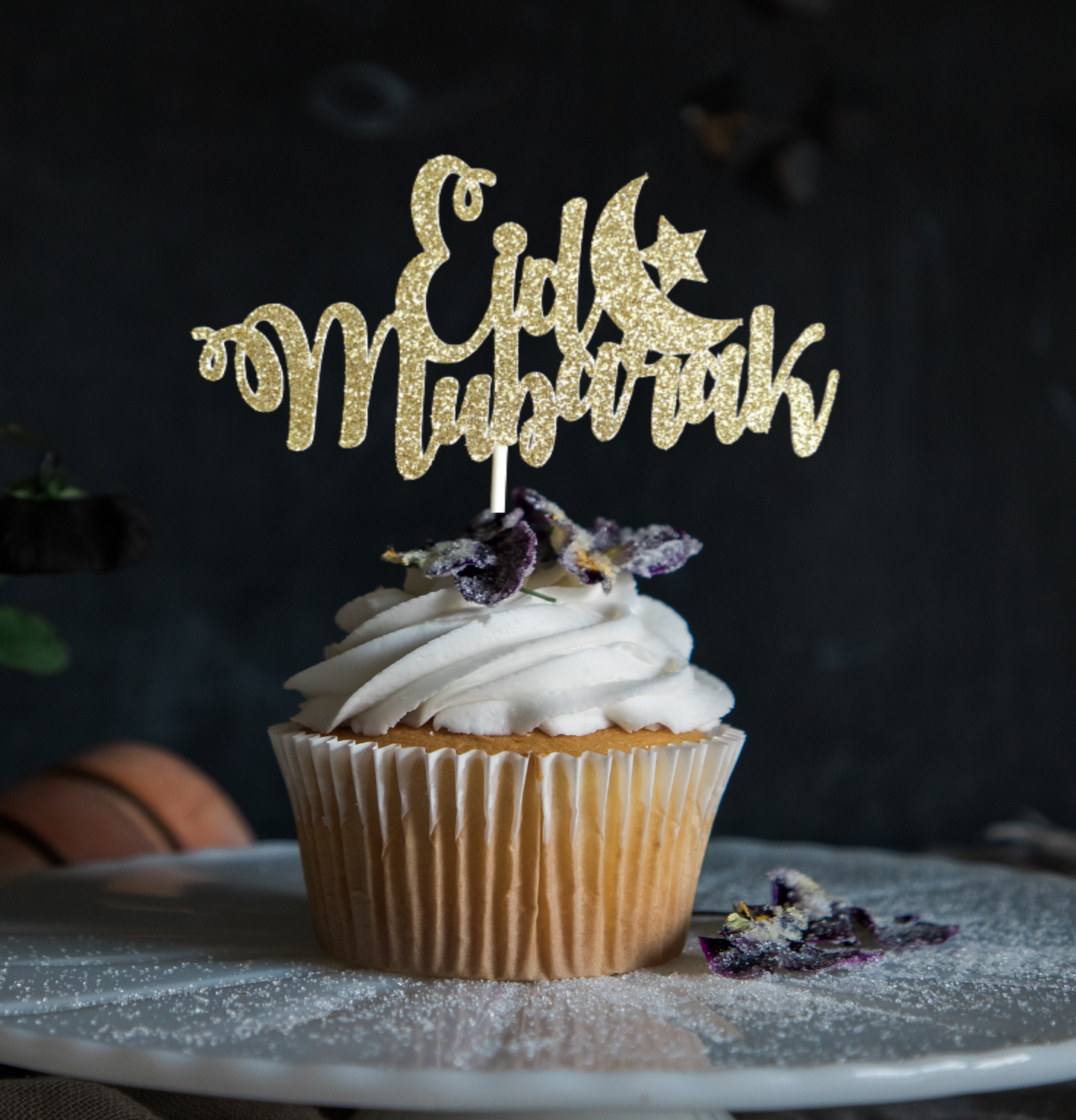 Eid Mubarak cupcake toppers. Eid cupcake toppers. Eid party supplies. Eid decor. Eid dessert.
