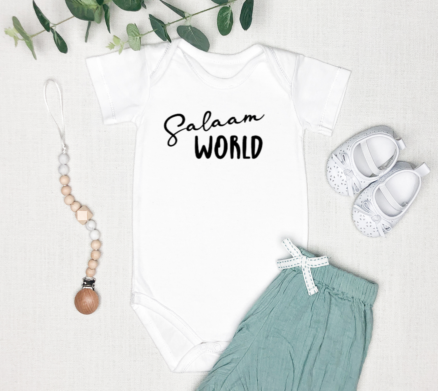 salaam world baby announcement, first baby picture, muslim baby announcement, aqeeqah baby gift,