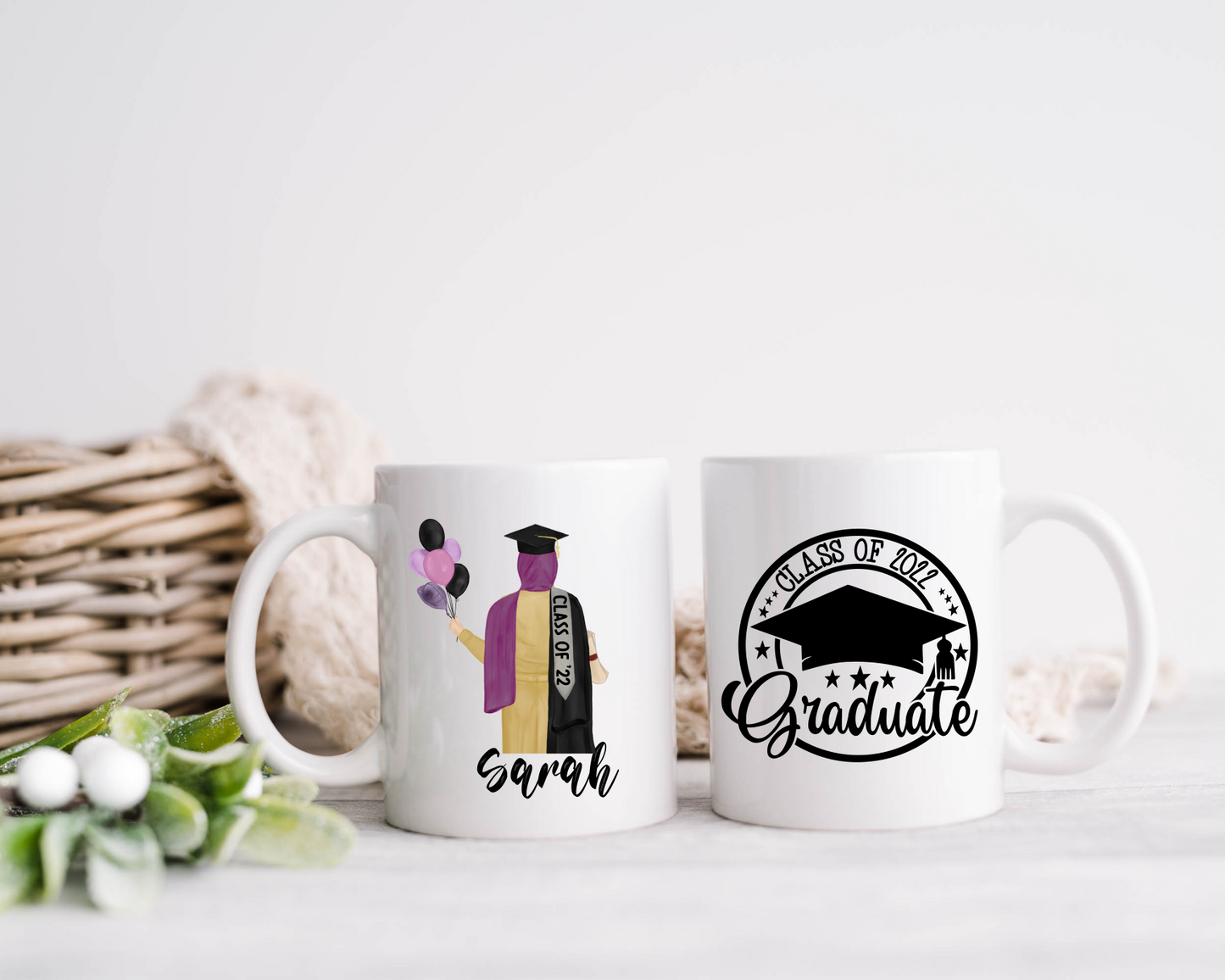 Personalised Hijabi Graduation Mug for Her