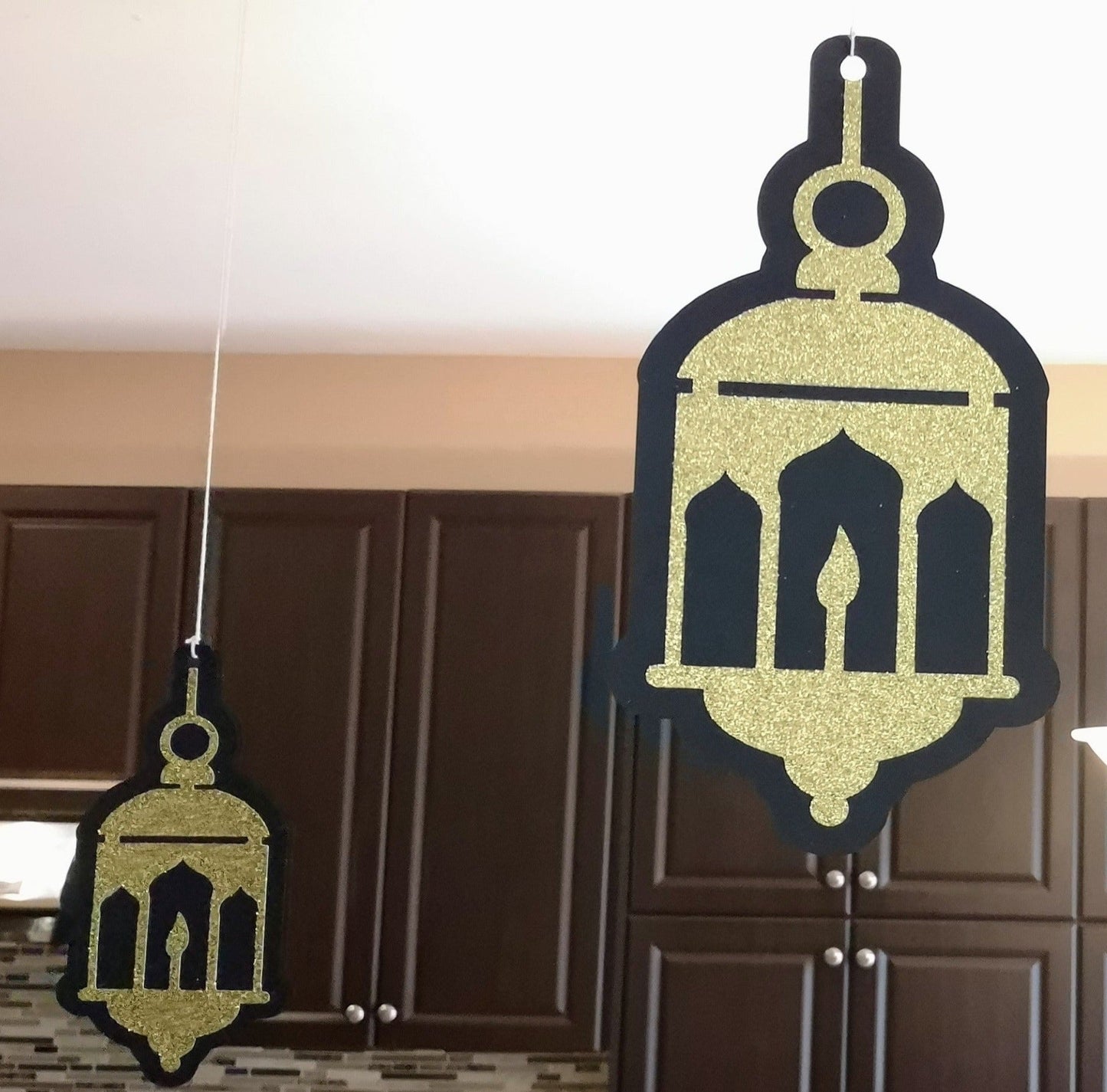 eid hanging lanterns, eid party decorations, eid confetti, eid mubarak decorations