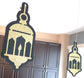 eid hanging lanterns, eid party decorations, eid confetti, eid mubarak decorations