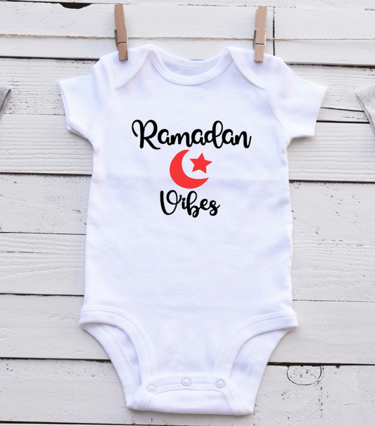 ramadan baby onesie, ramadan vibes baby bodysuit, ramadan baby clothes